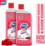 Disinfectant Floor,Kitchen,Surface Cleaner Concentrate|Kills 99.9% Germs|British Rose  (2 x 500 ml)
