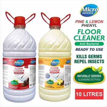 MicroDefence Floor Cleaner Phenyl Pine & Lemon Combo  (2 x 5 L)