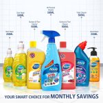 MicroDefence Glass,Toilet & Floor Cleaner, Hand & Dish Wash Combo Pack (3000 ml)